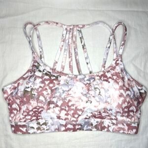 GAIAM Multicolor Caged Strappy Sports Bra Medium Support Women's Size Medium